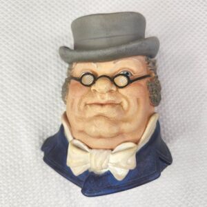 Vintage Mr Pickwick Legend Products Chalkware Head